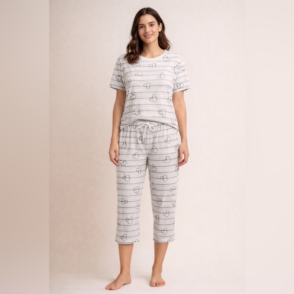 Disney Other - 3/$30 - DISNEY Women's Striped Pajama Set - Mickey Mouse